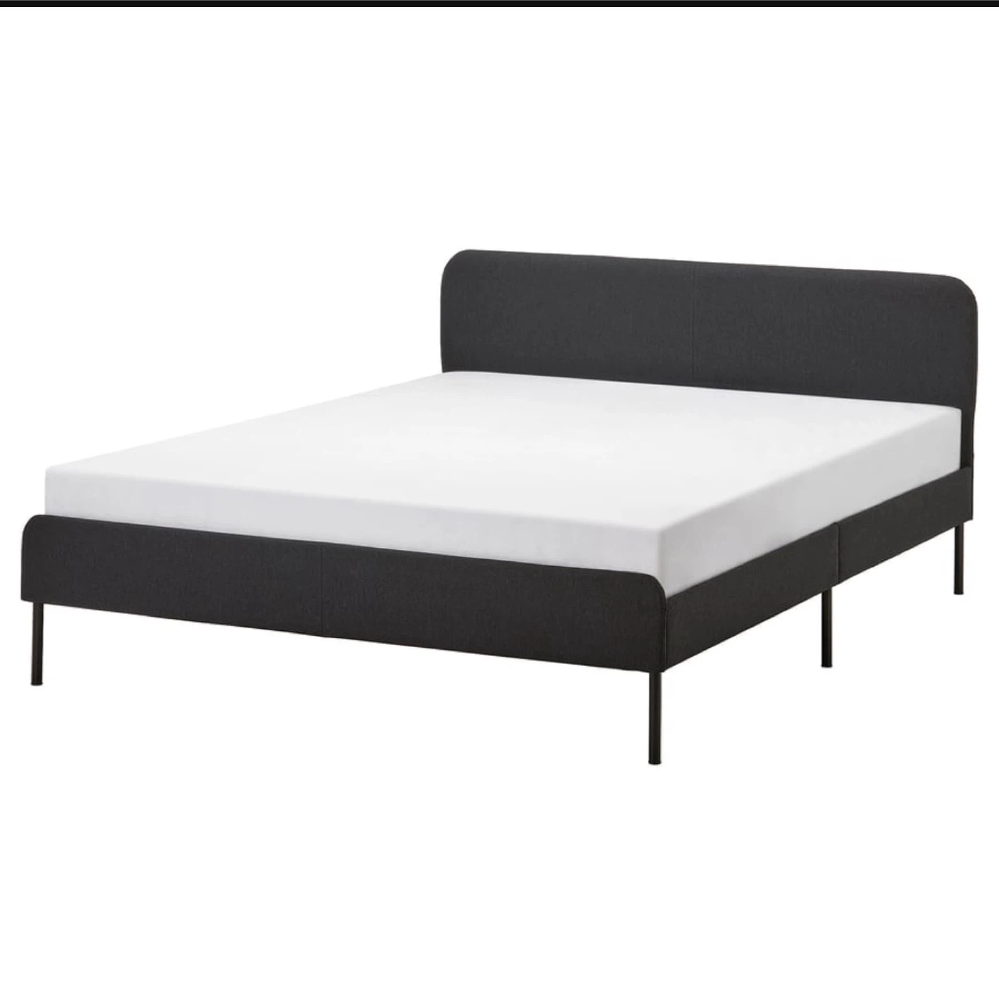 IKEA SLATTUM frame & ASBYGDA mattress- QUEEN SIZE