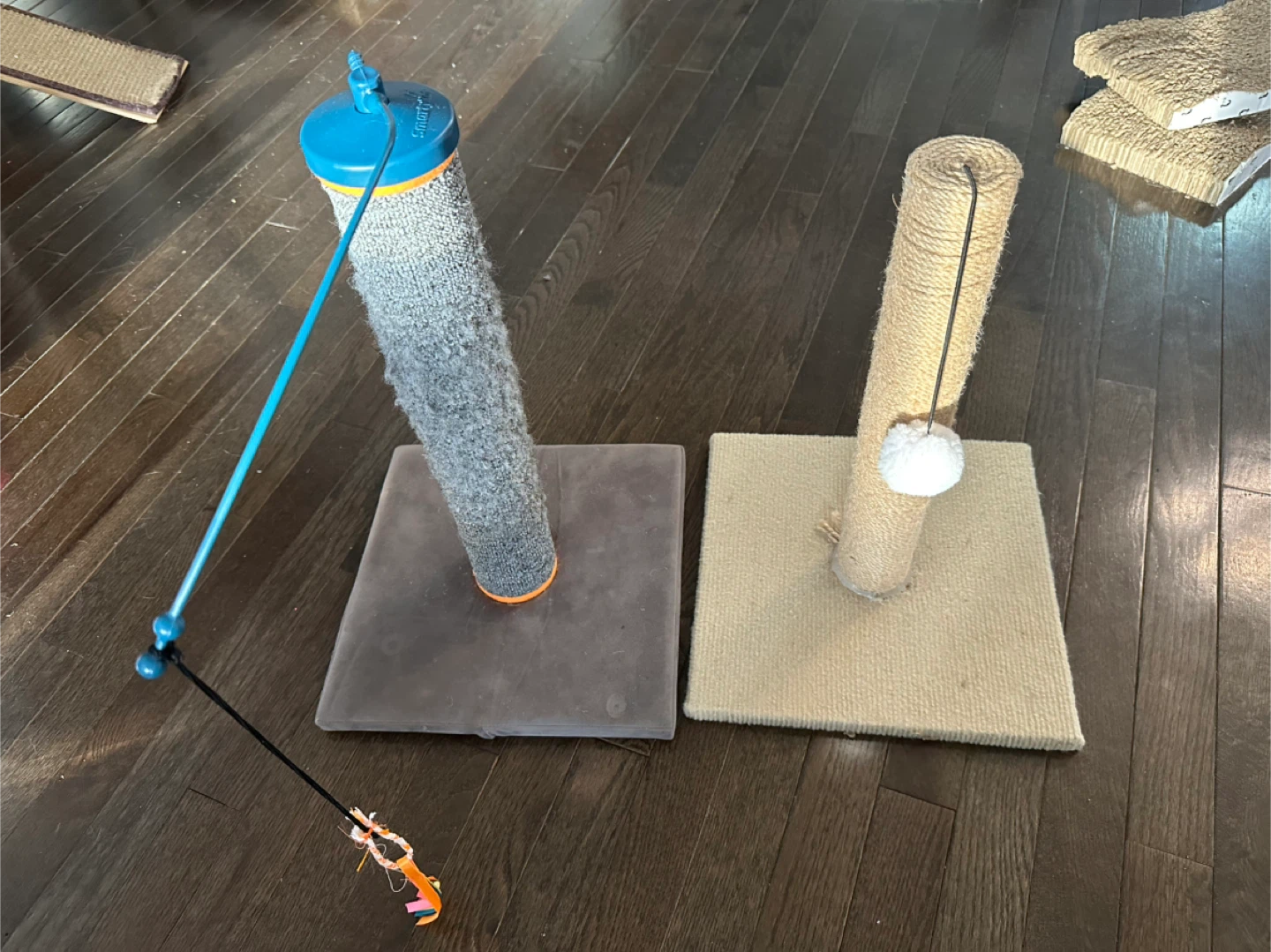 Two Cat Scratching Posts