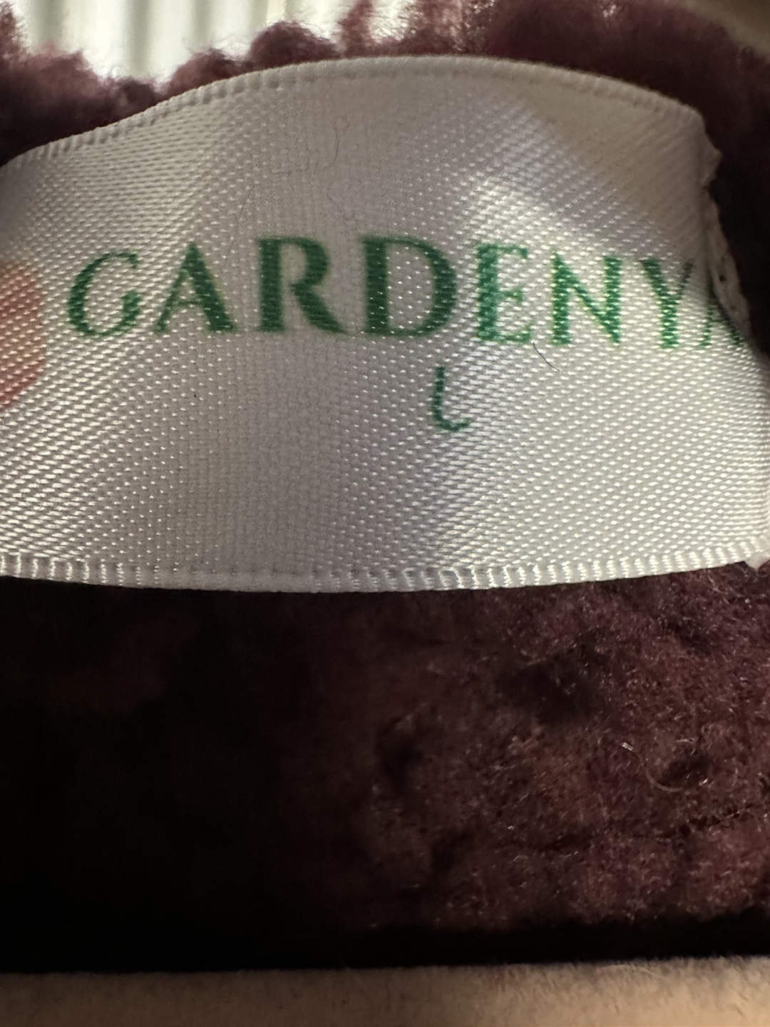 Gardenya Burgundy Faux Leather Jacket - Size L - photo 3