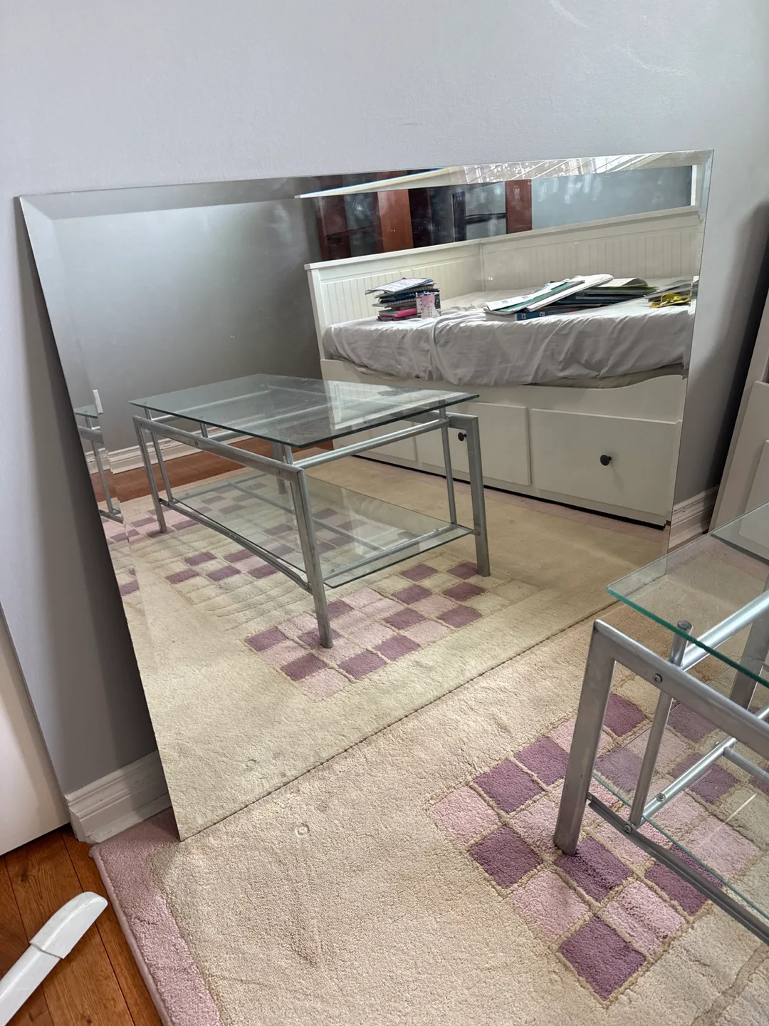 Large Frameless Wall Mirror thumbnail