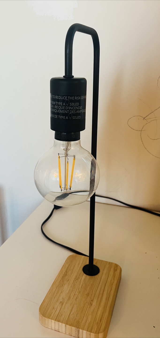 Modern Table Lamp with Edison Bulb