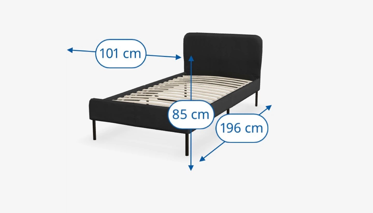 Twin Upholstered Bed Frame – Like New! - photo 3