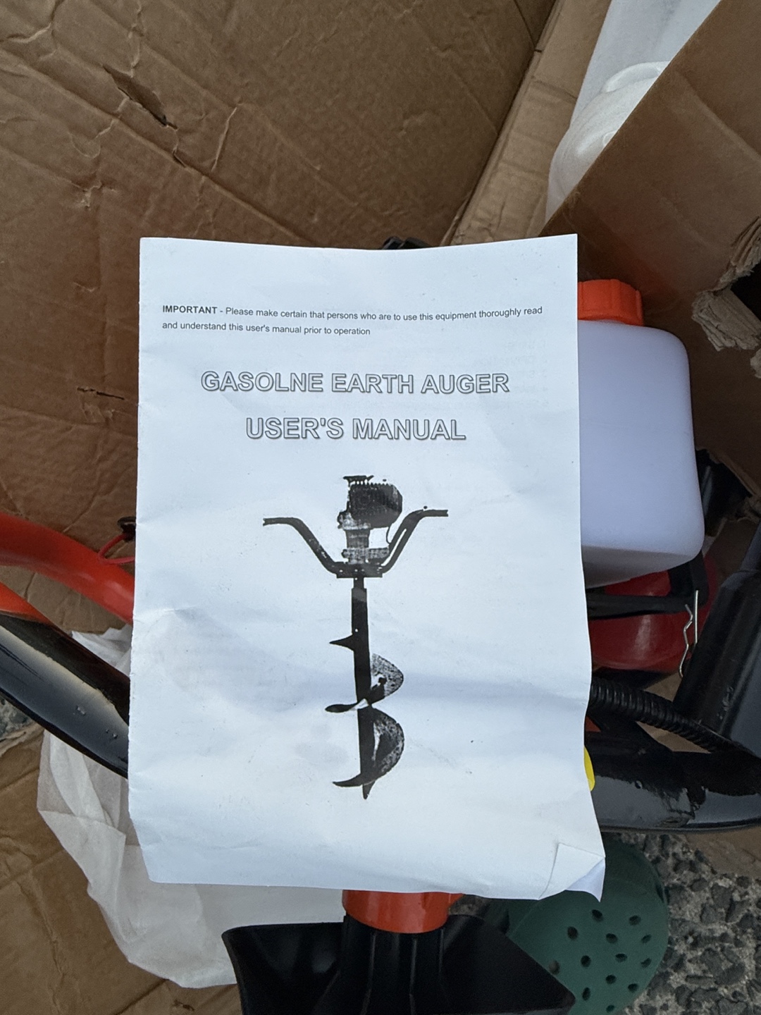 Gasoline Earth Auger