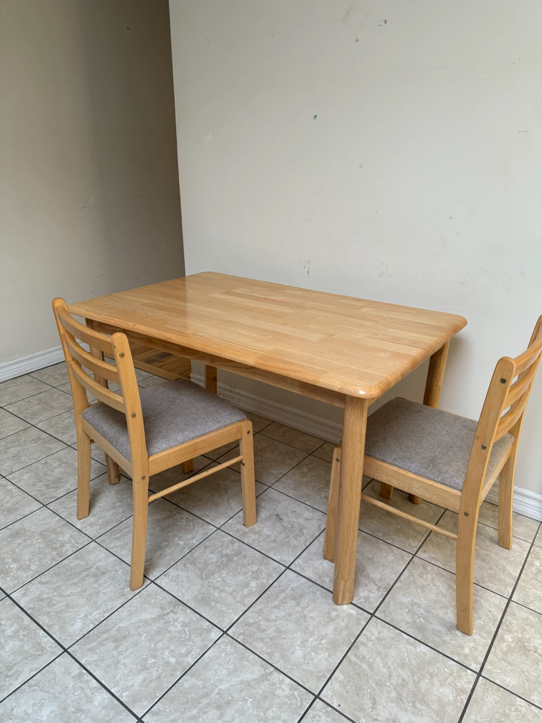 Wooden Dining Table with 2 Chairs - by Sep 1 - photo 2