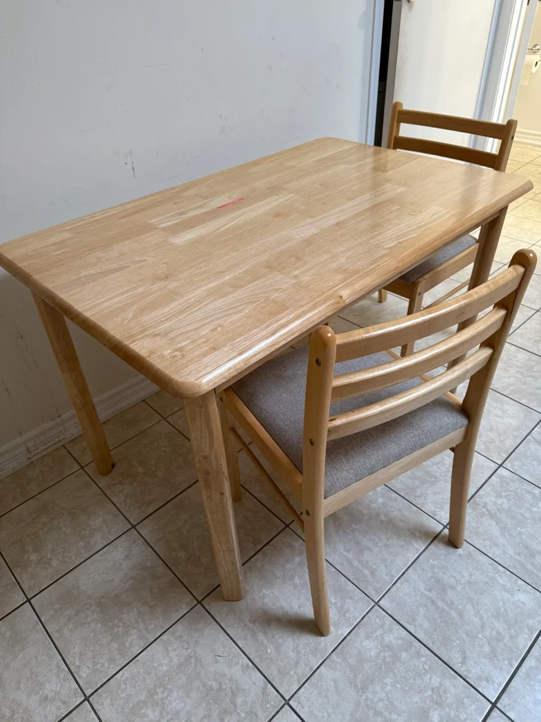 Wooden Dining Table with 2 Chairs - by Sep 1