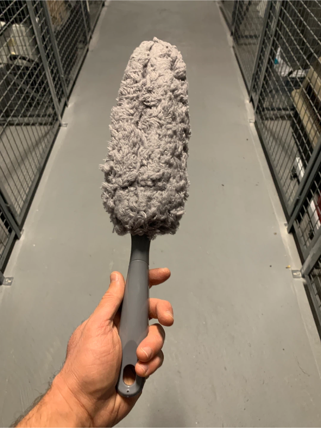 Mr siga Grey Fluffy Duster