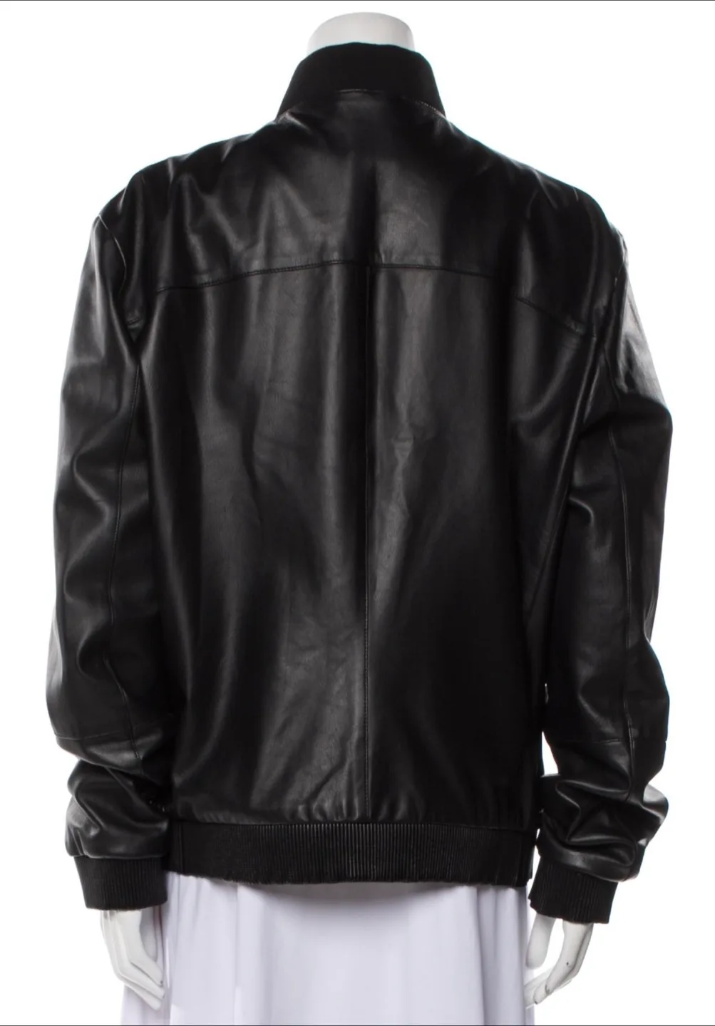 Versace Collection Leather & Woven Jacket image indicator(3)