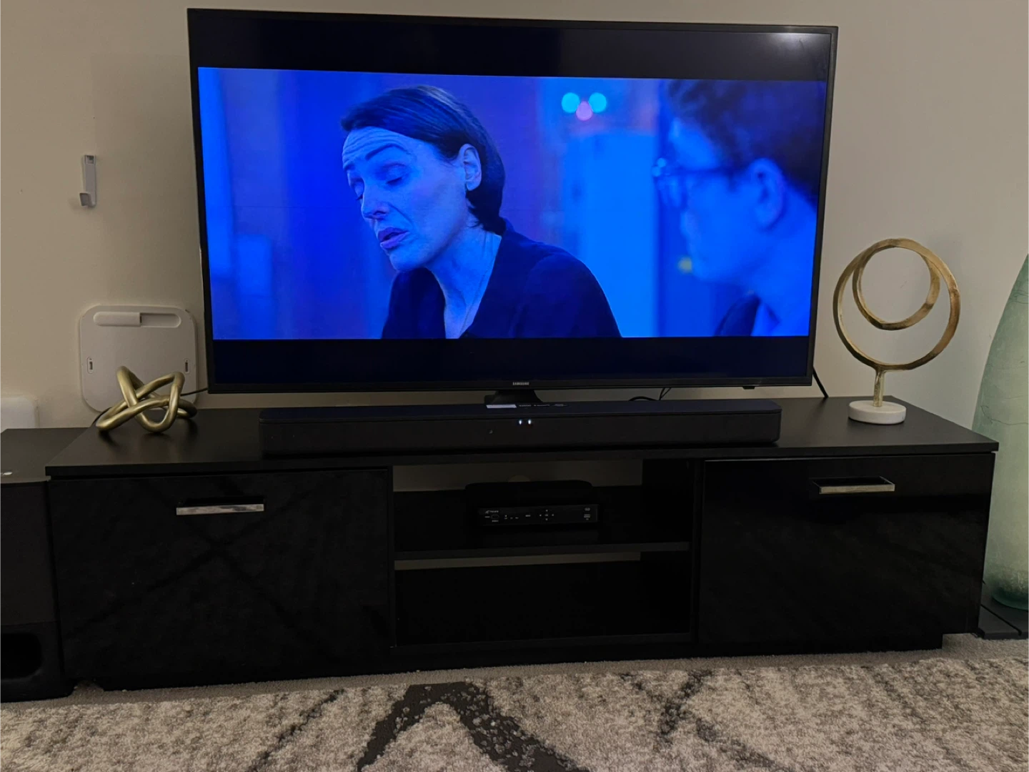 Black TV Stand - 63 inches wide