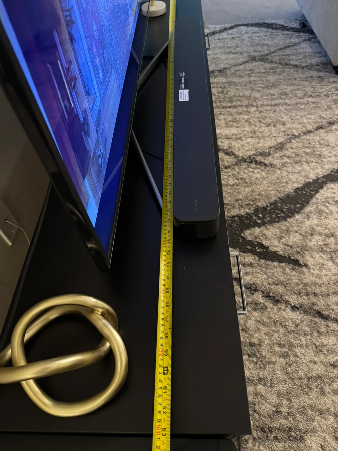 Black TV Stand - 63 inches wide - photo 2