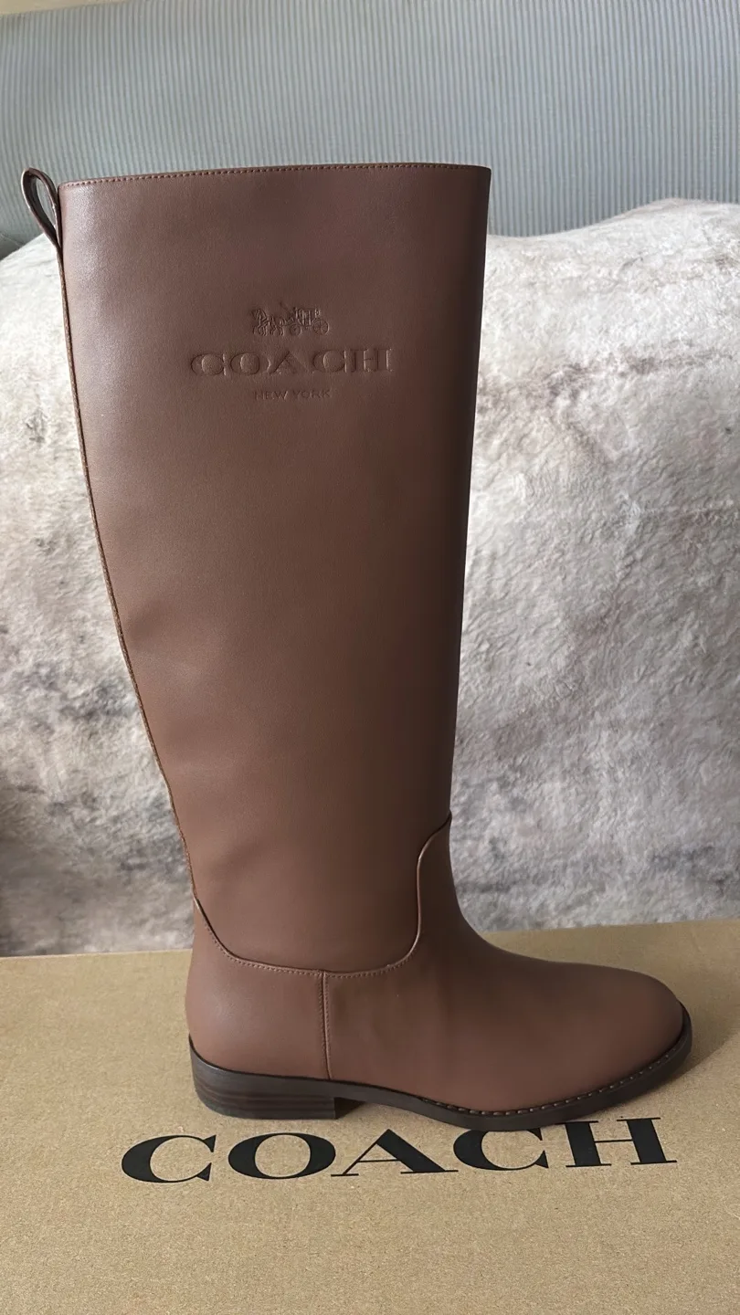 Coach Marlin Leather Boots, Size 7 image indicator(2)
