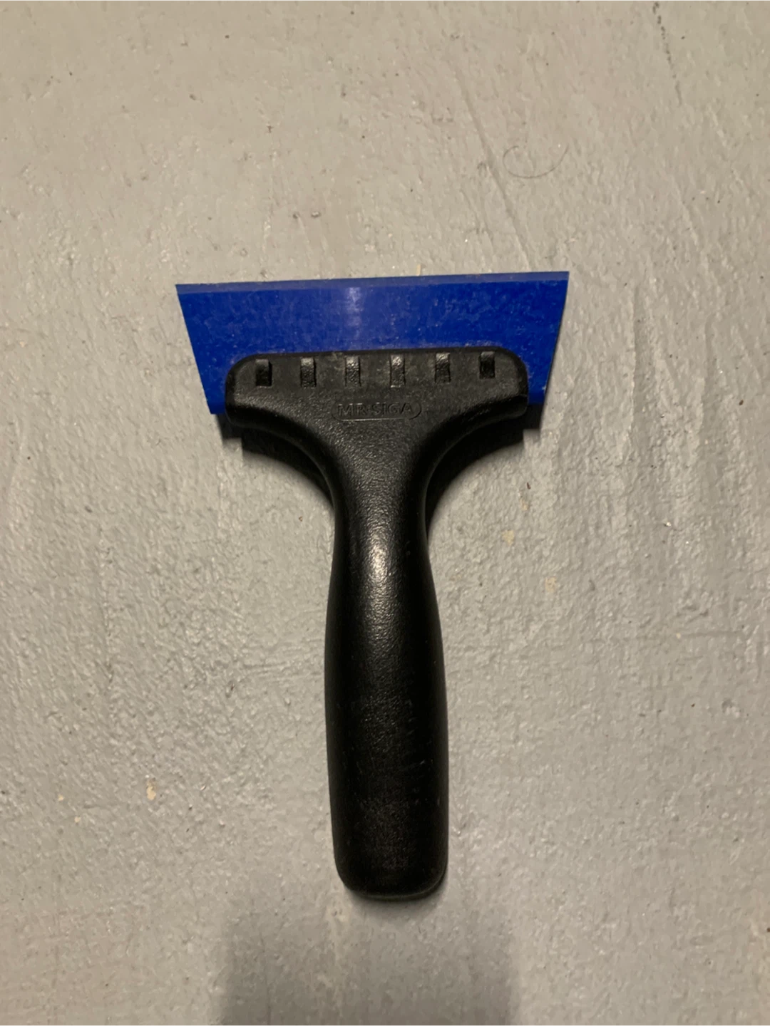 Blue Plastic Scraper