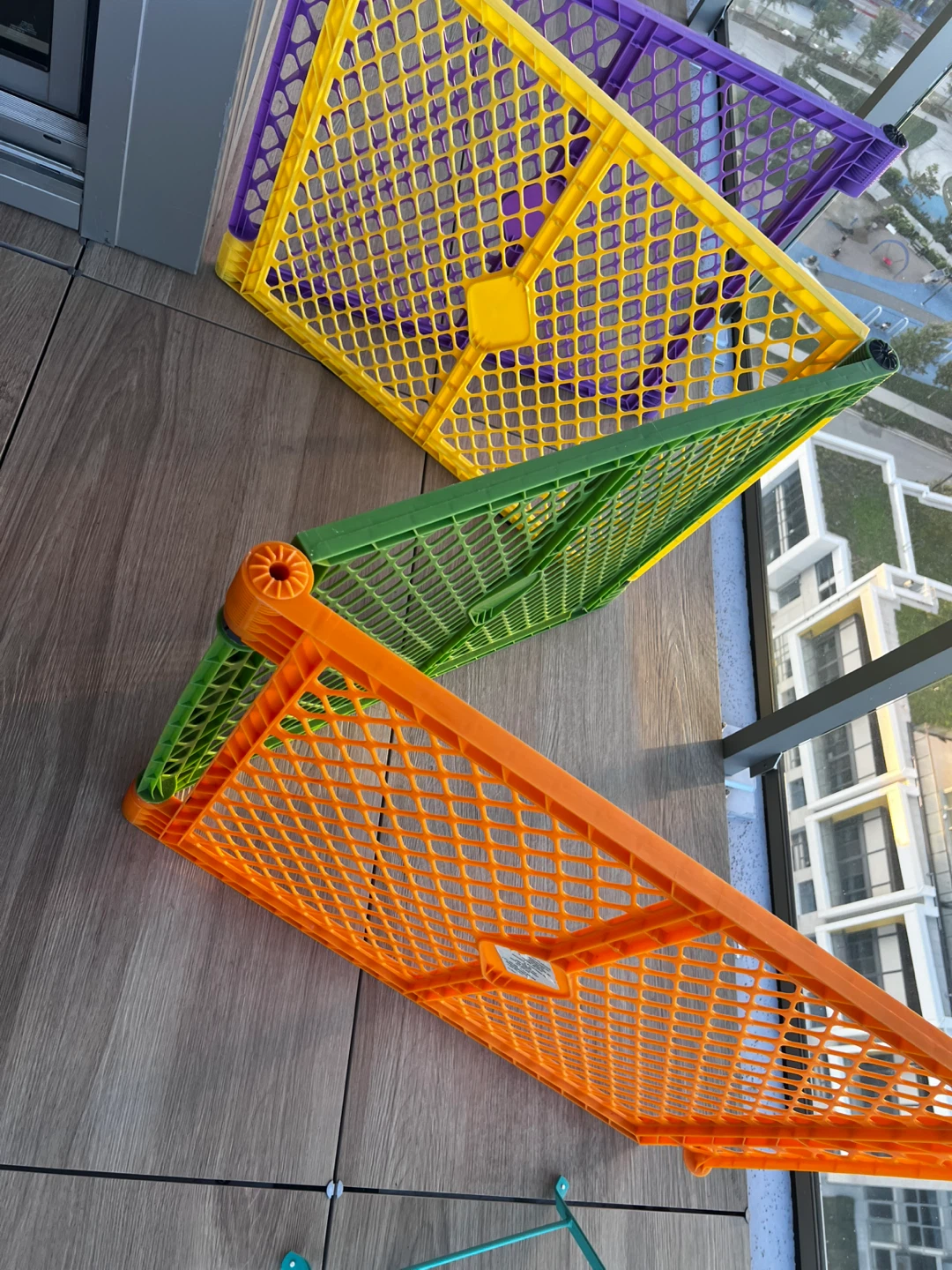 Colorful Baby Playpen Panels - Orange, Green, Purple - photo 2