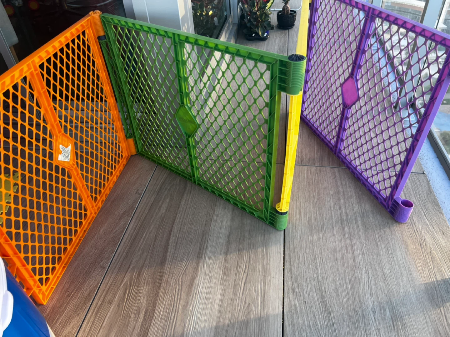 Colorful Baby Playpen Panels - Orange, Green, Purple - photo 3