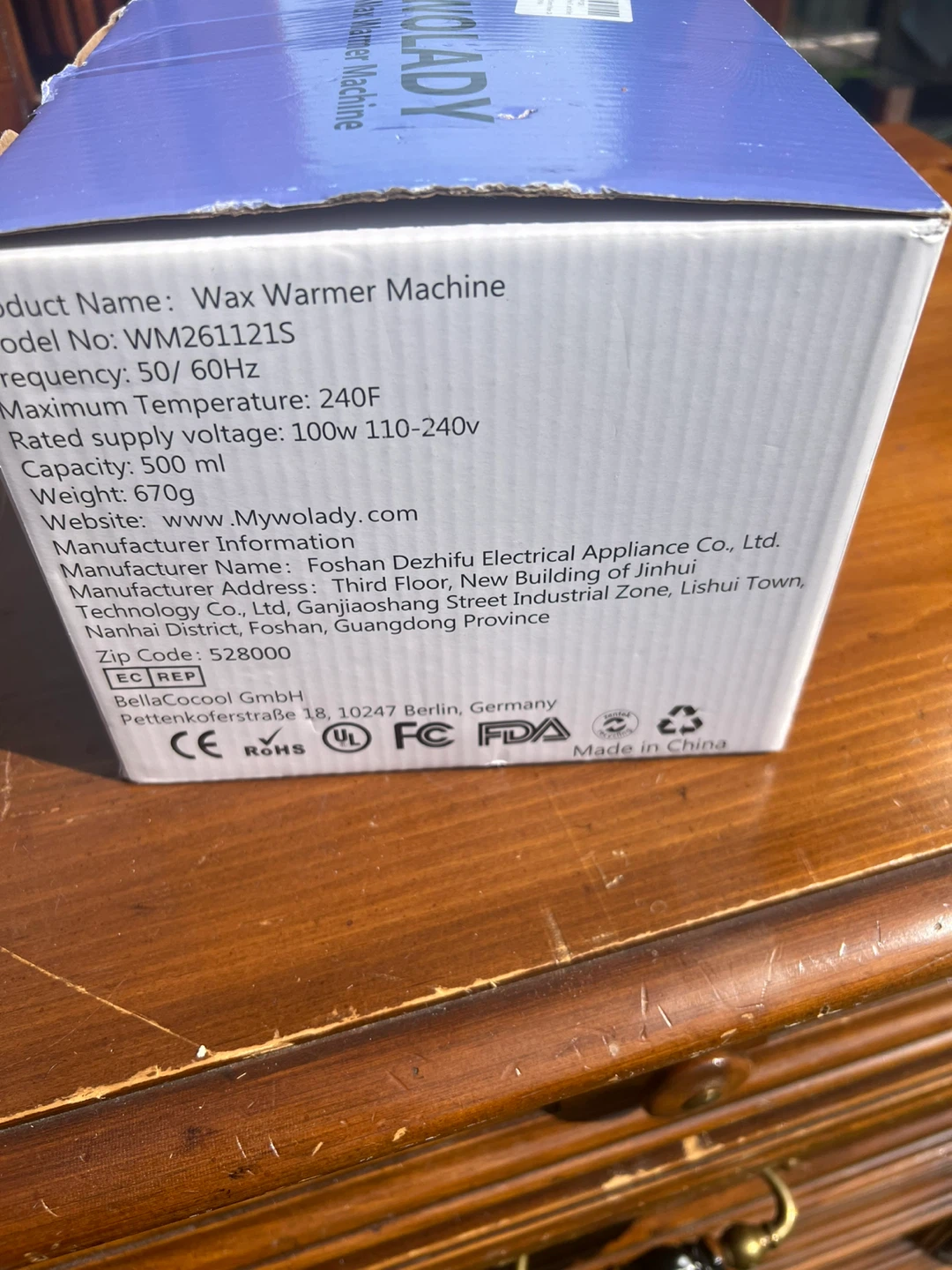 Wolady Wax Warmer Machine - New in Box - photo 3