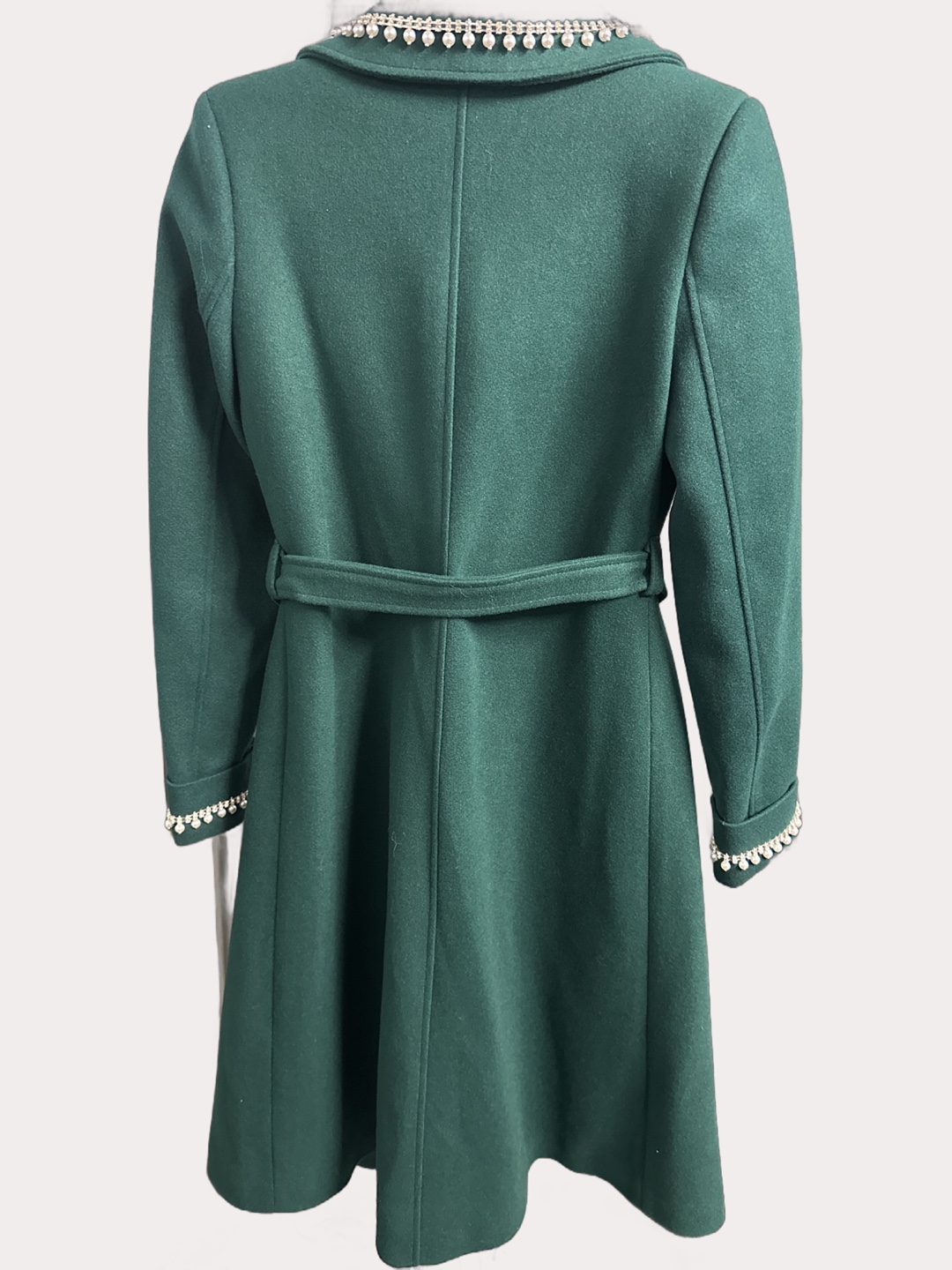 Gardenya Green Wool Coat - Size 44 - photo 2