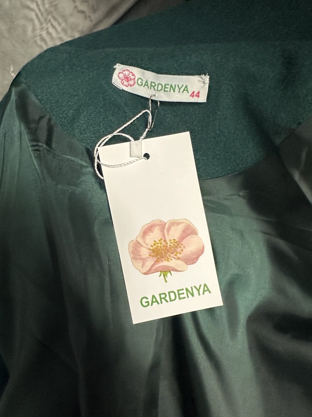 Gardenya Green Wool Coat - Size 44 - photo 3