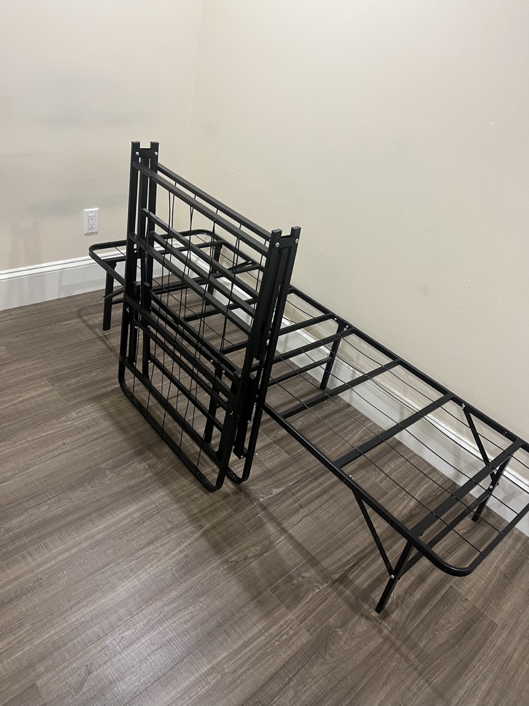 Folding Bed Frame - Black - photo 2