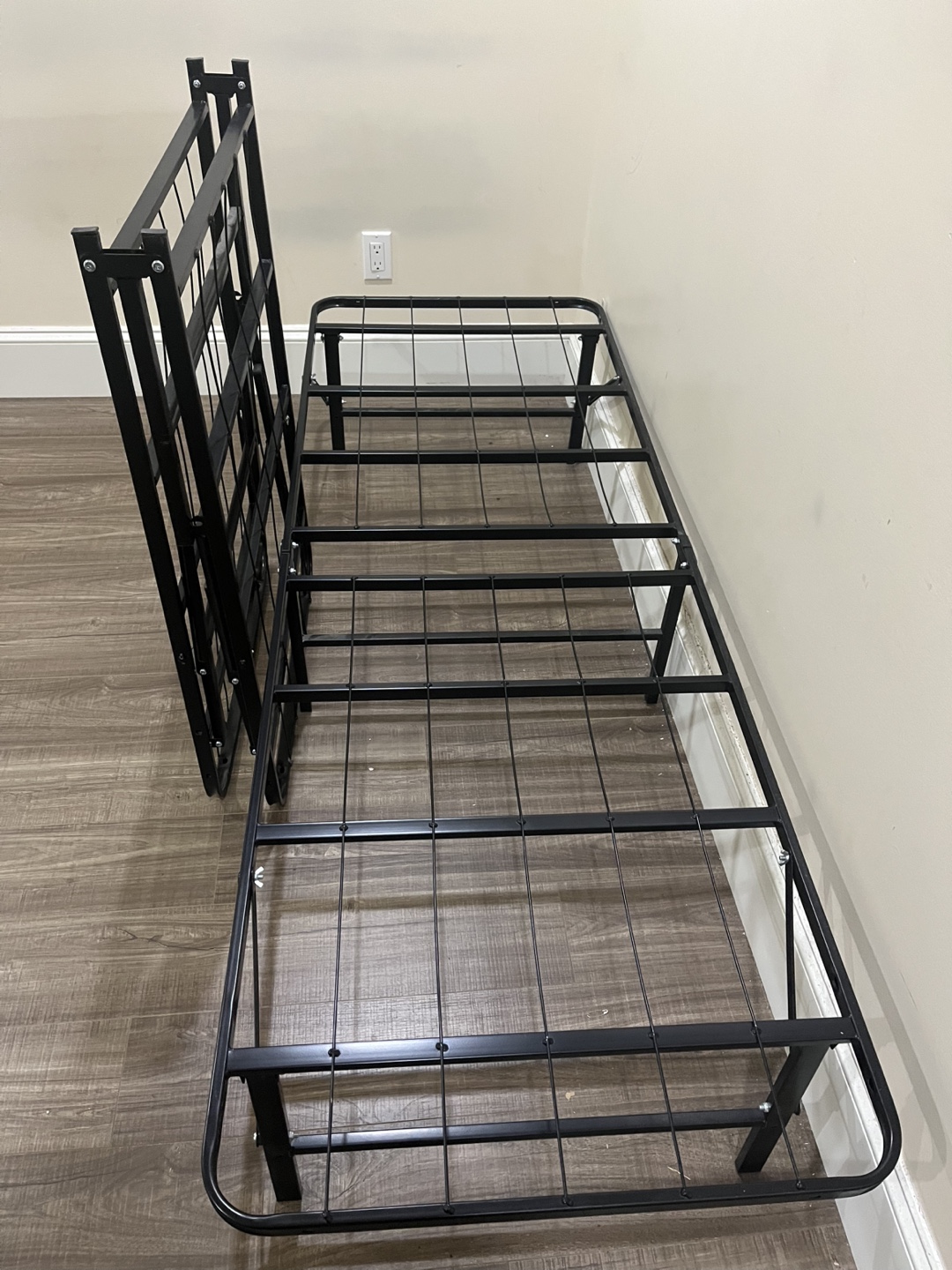 Folding Bed Frame - Black