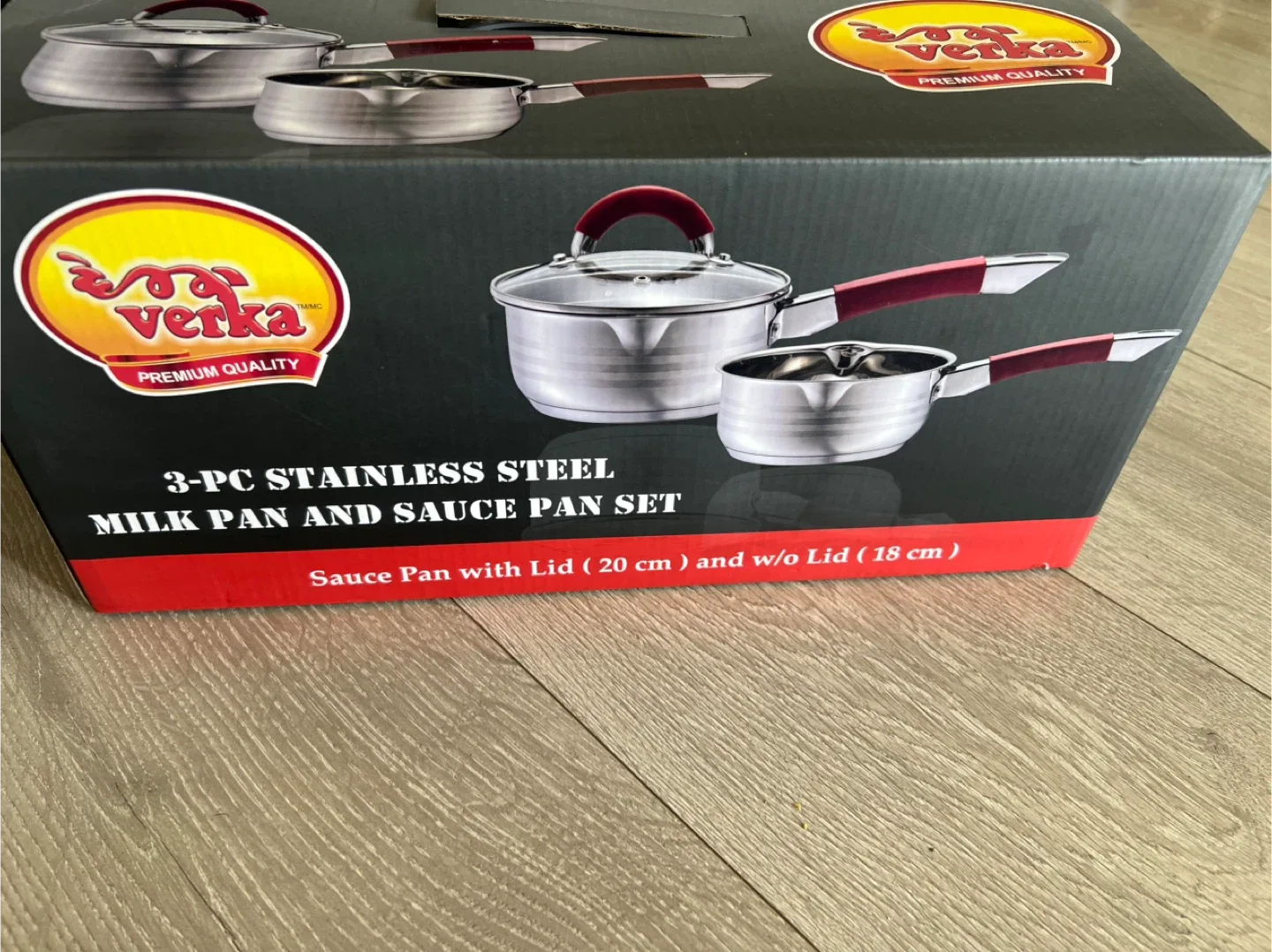 Verka 3-PC Stainless Steel Milk Pan & Sauce Pan Set thumbnail