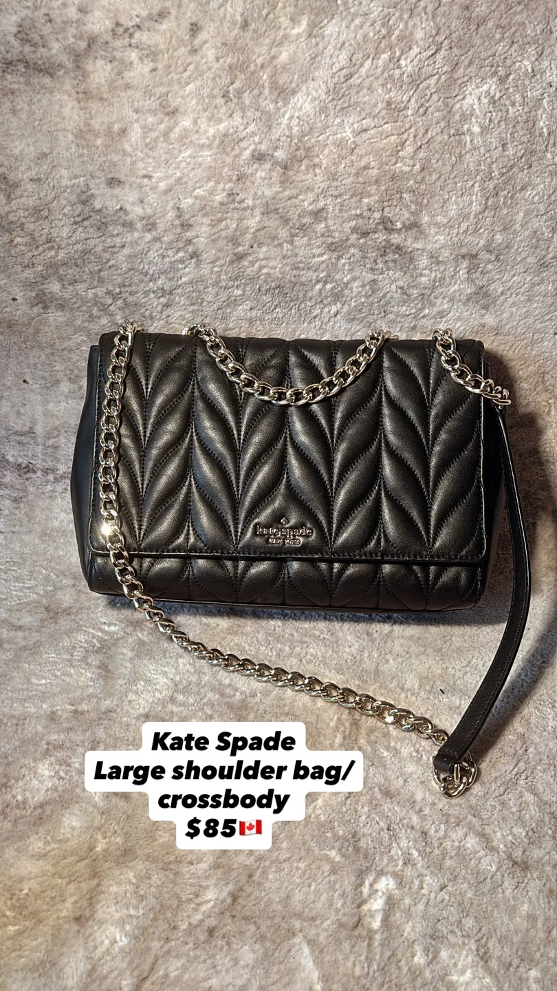 Kate Spade Black Leather Shoulder Bag