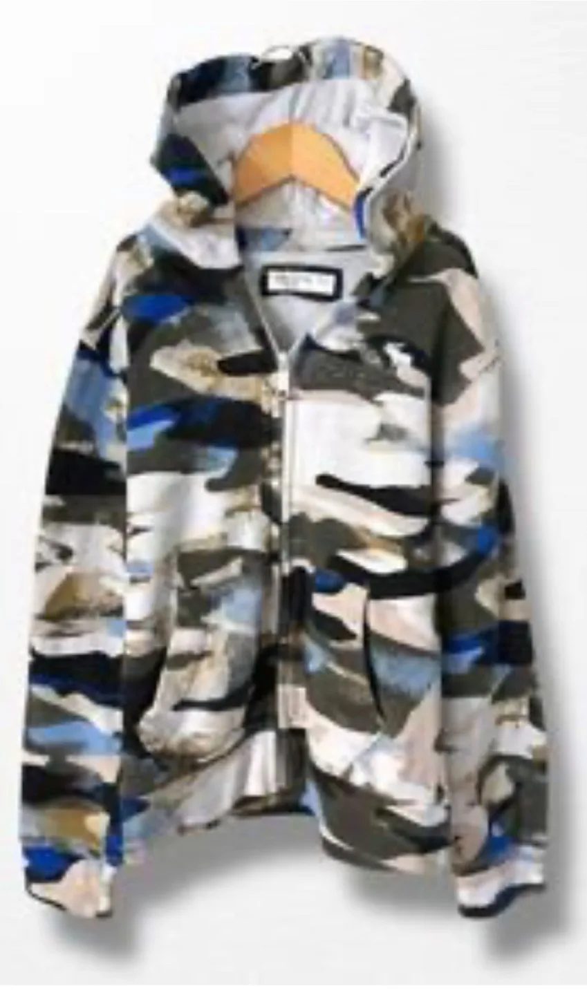 Abercrombie Kids Camo Zip-Up Hoodie, Size 11/12 thumbnail