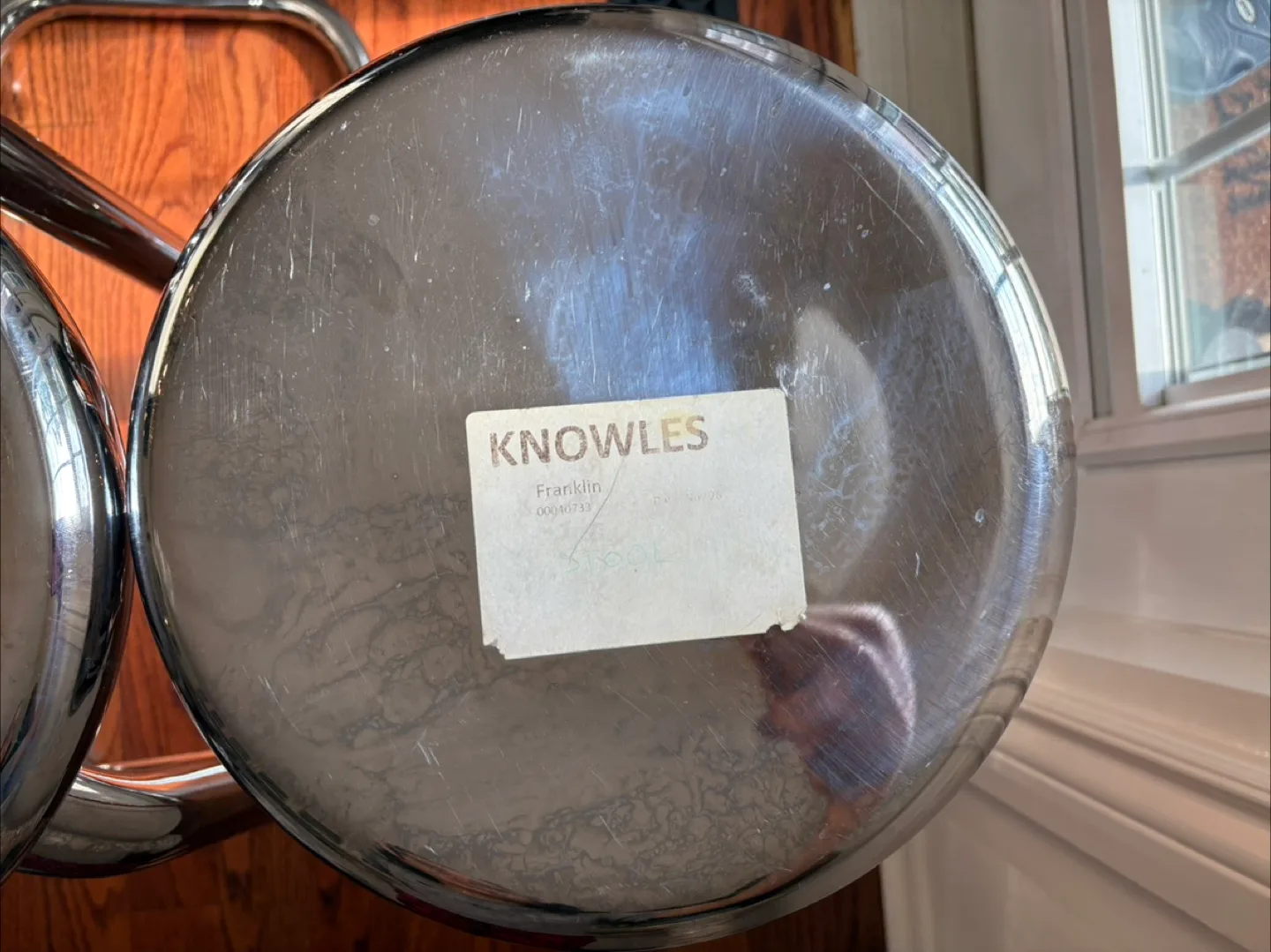 🔥 Sleek & Stylish | Iconic Chrome Barstools – Set of 3! 🔥 image indicator(2)