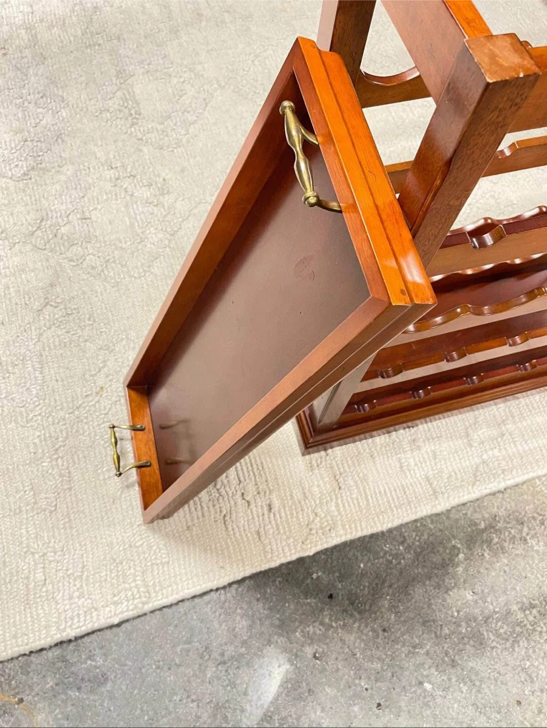 Wooden Wine Rack with Serving Tray image indicator(4)