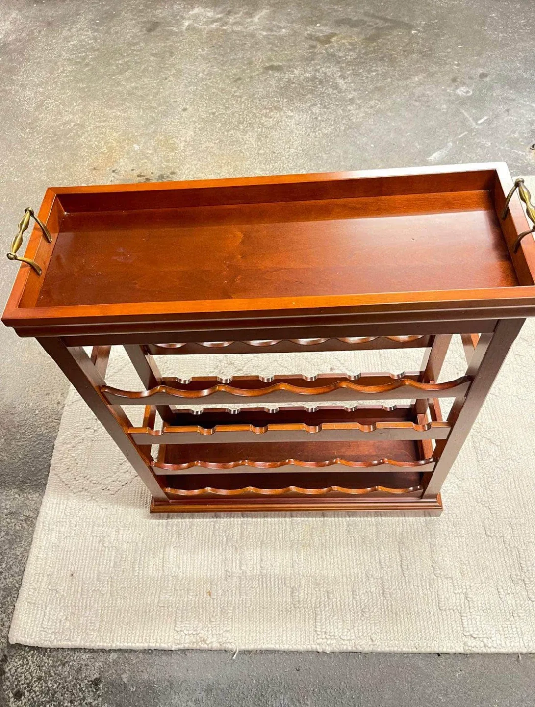 Wooden Wine Rack with Serving Tray image indicator(6)