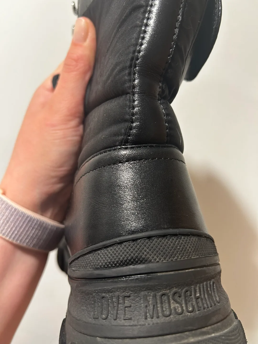 Love Moschino Black Winter Boots - Size EU 41 (US 10.5) image indicator(5)