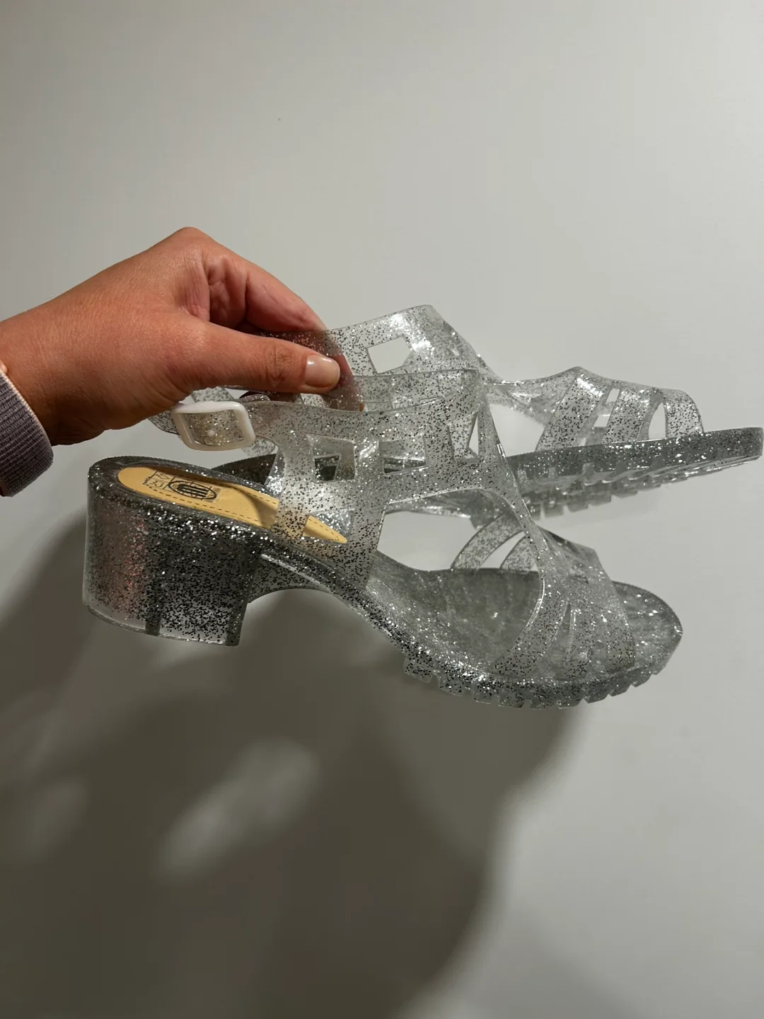 Glitter Jelly Sandals - Size 9 thumbnail