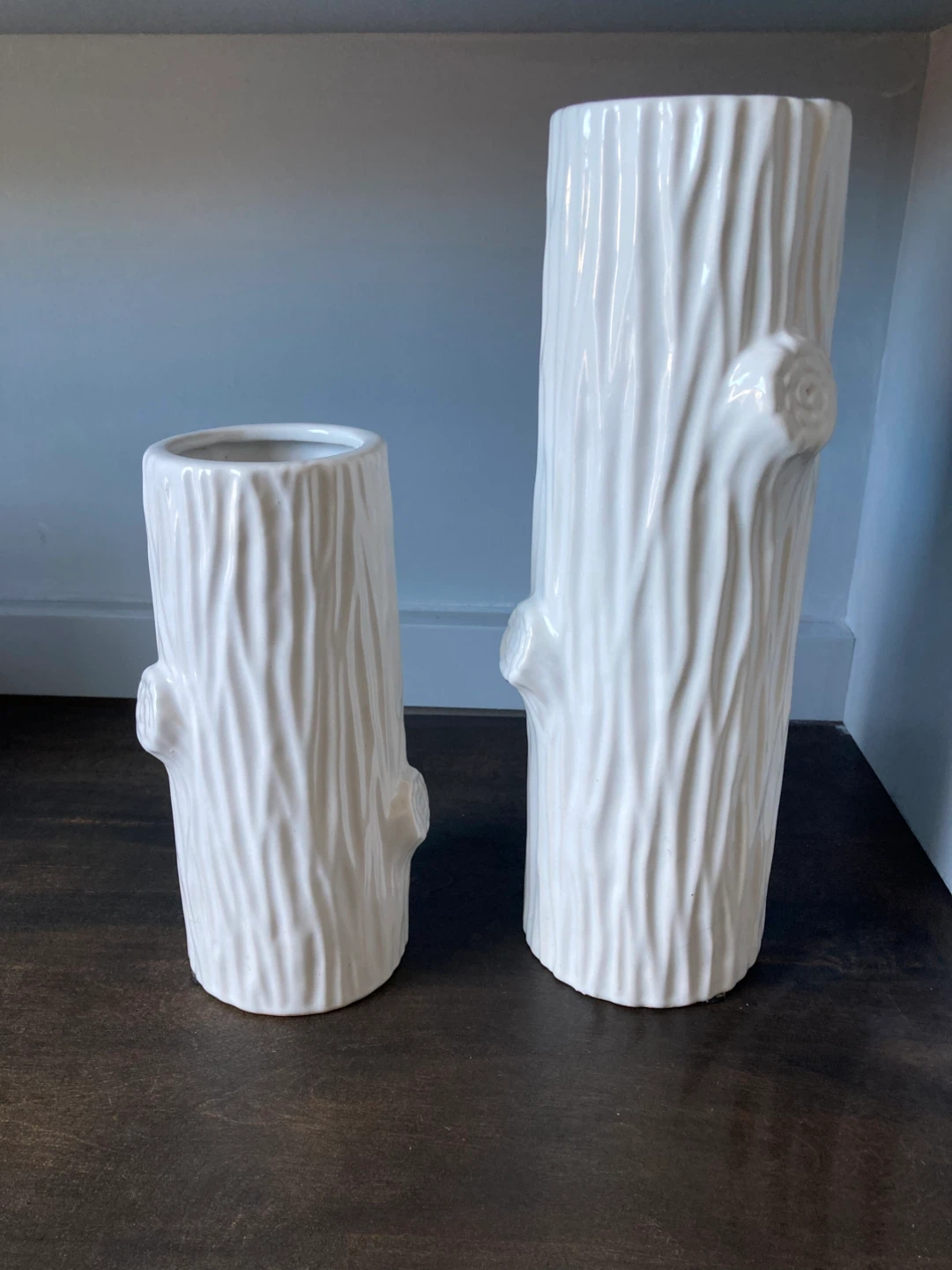 Tree bark ceramic vases - photo 3