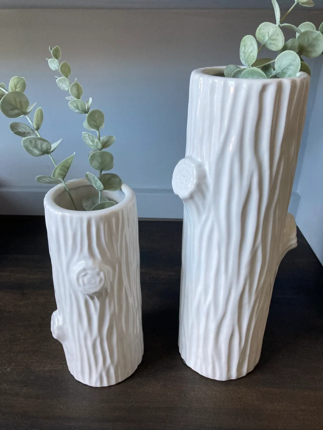 Tree bark ceramic vases thumbnail