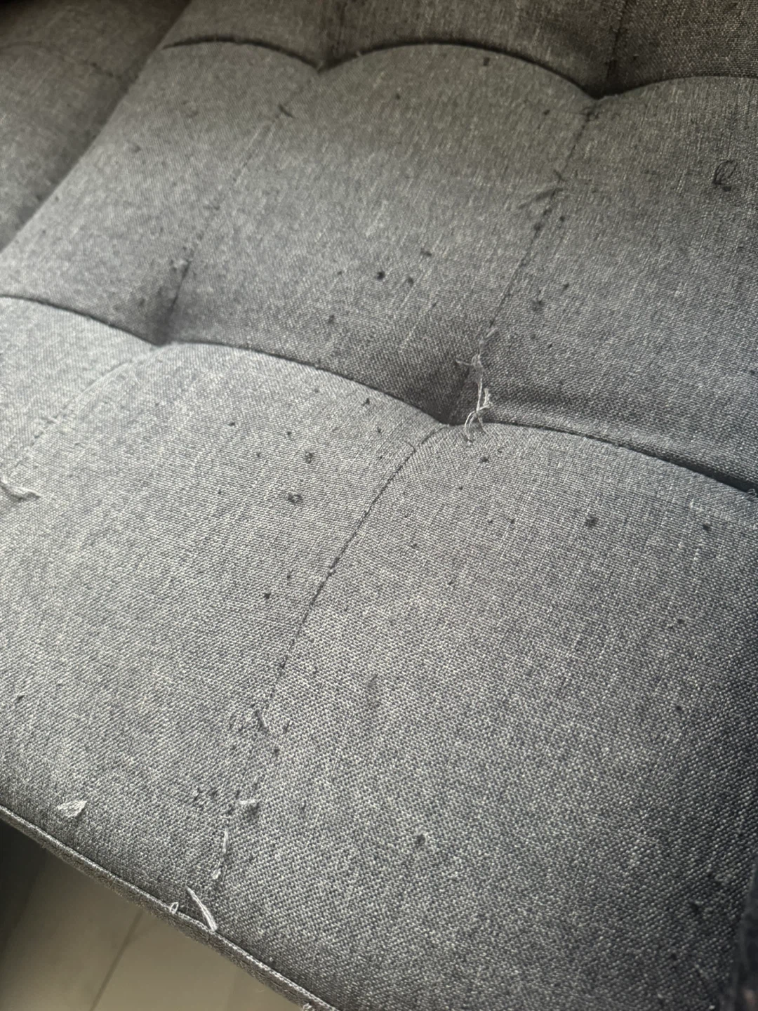 Small Grey Sectional Sofa - AS IS - photo 2