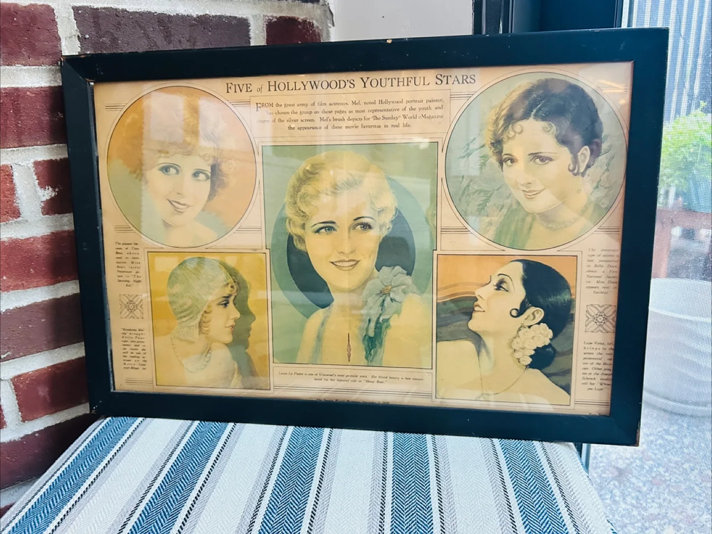 Framed Hollywood's Youthful Stars Print