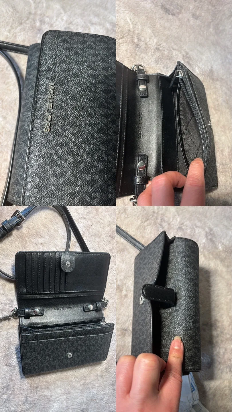 Michael Kors Monogram Phone Wallet Crossbody image indicator(2)