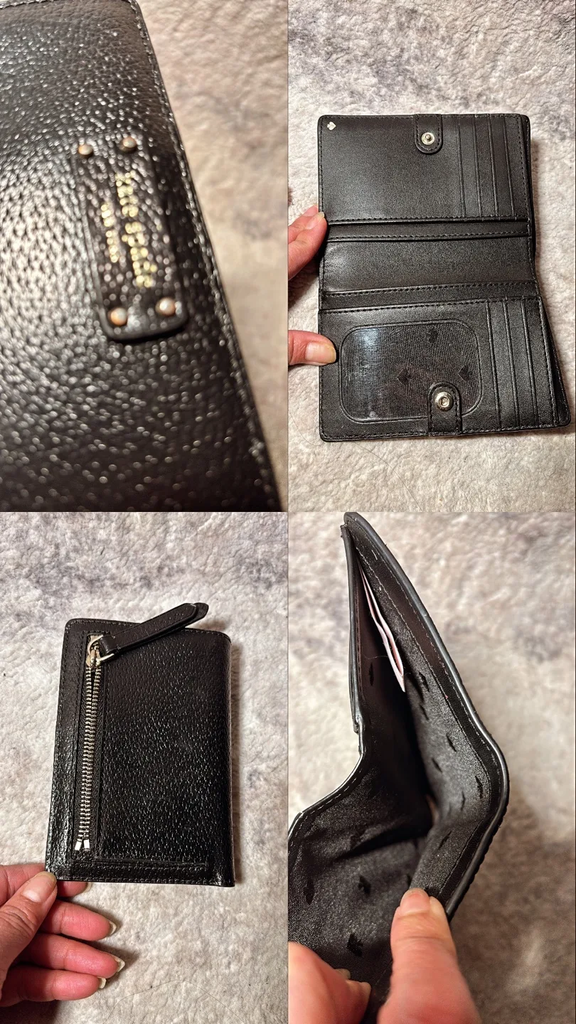 Kate Spade Black Leather Wallet image indicator(2)