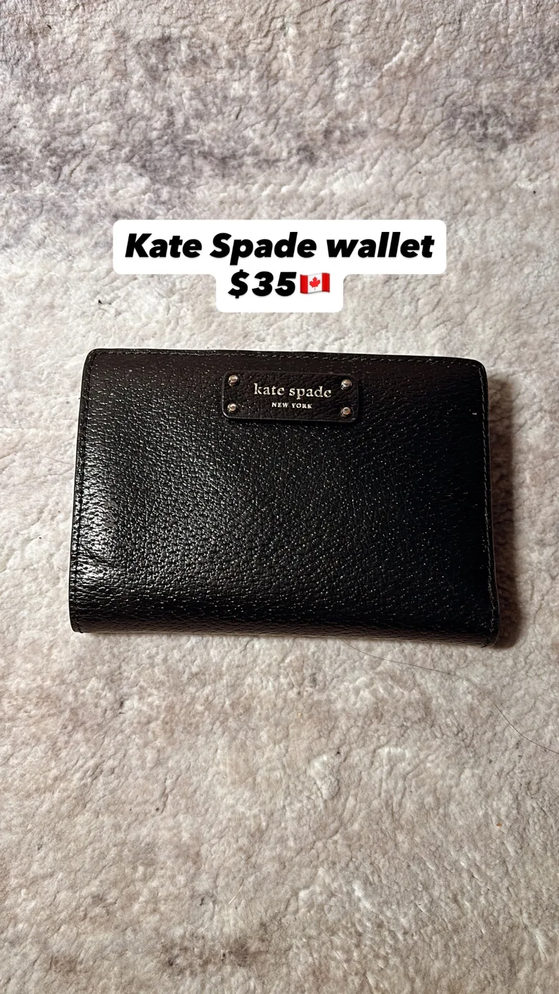 Kate Spade Black Leather Wallet
