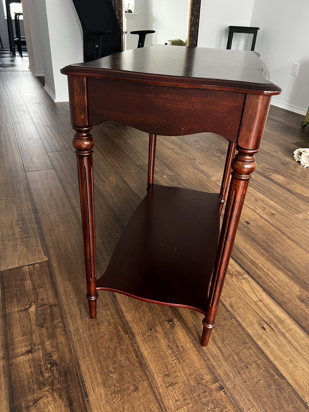 Dark Wood Console Table - photo 2