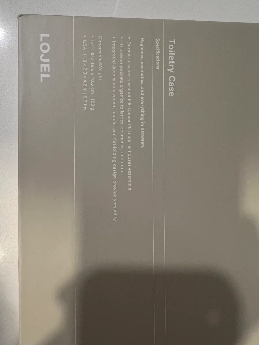 LOJEL Toiletry Case - Black image indicator(2)