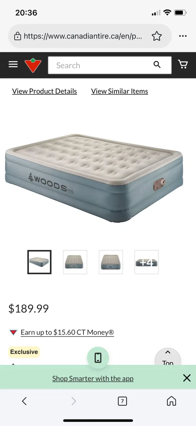 Woods TrueSleep Tech Air Mattress thumbnail