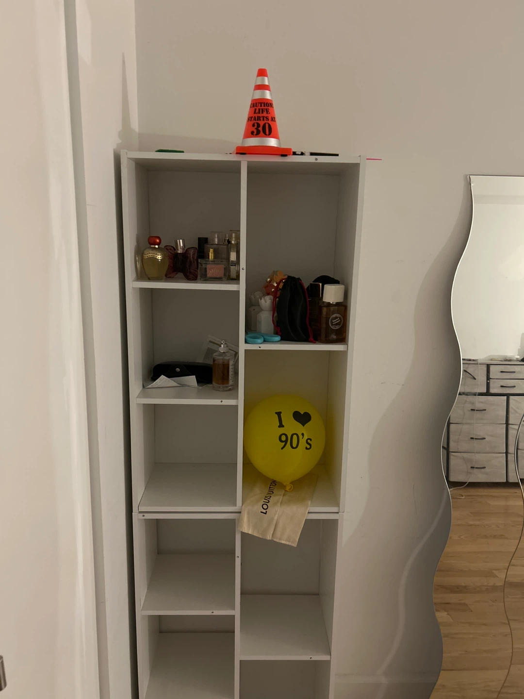 White Bookshelf / Shelving Unit - photo 2