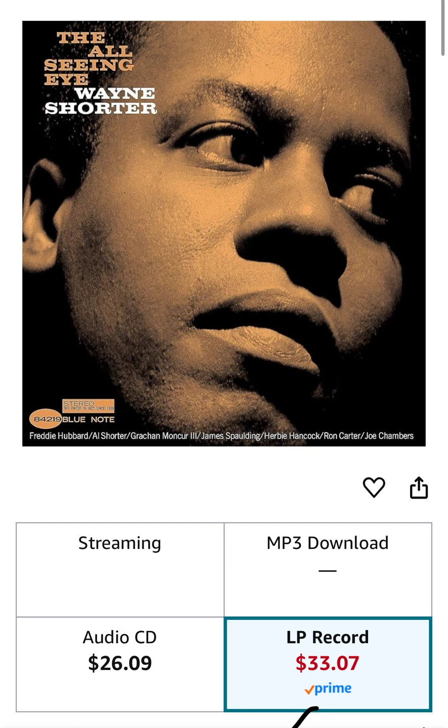 Wayne Shorter - The All Seeing Eye Vinyl (Blue Note Tone Poet) - photo 2