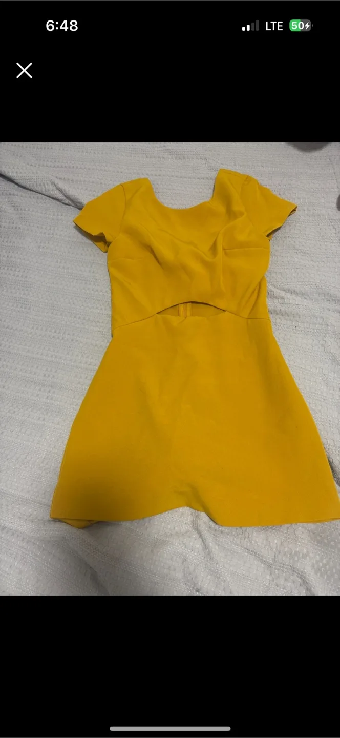 Yellow Mini Dress thumbnail