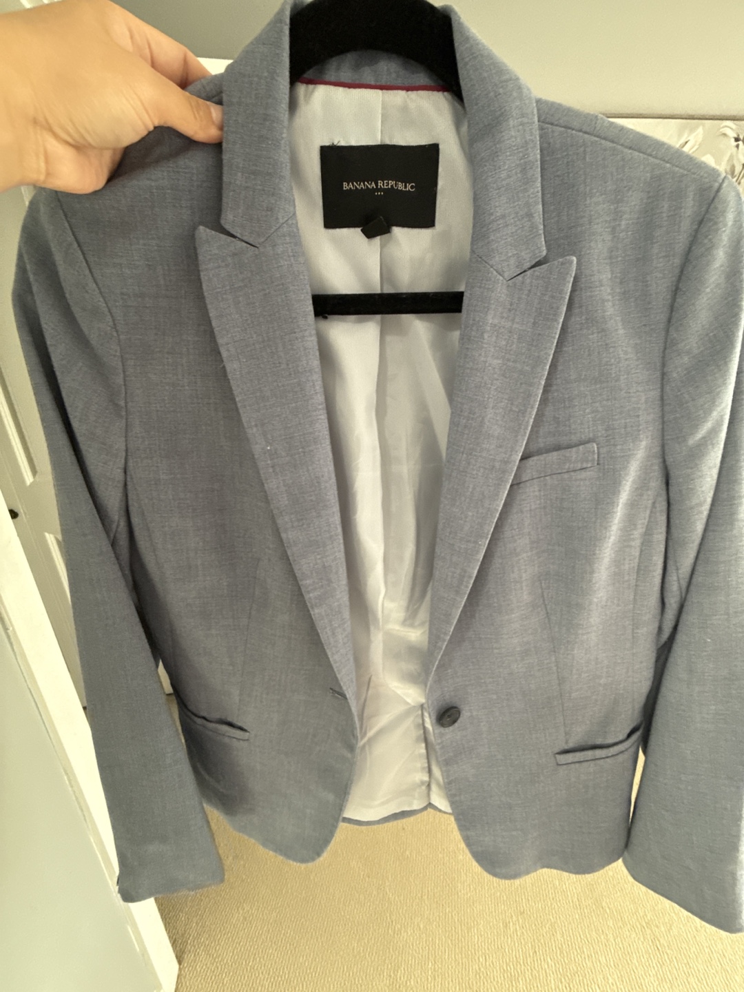 Banana Republic Women's Blazer - Light Blue