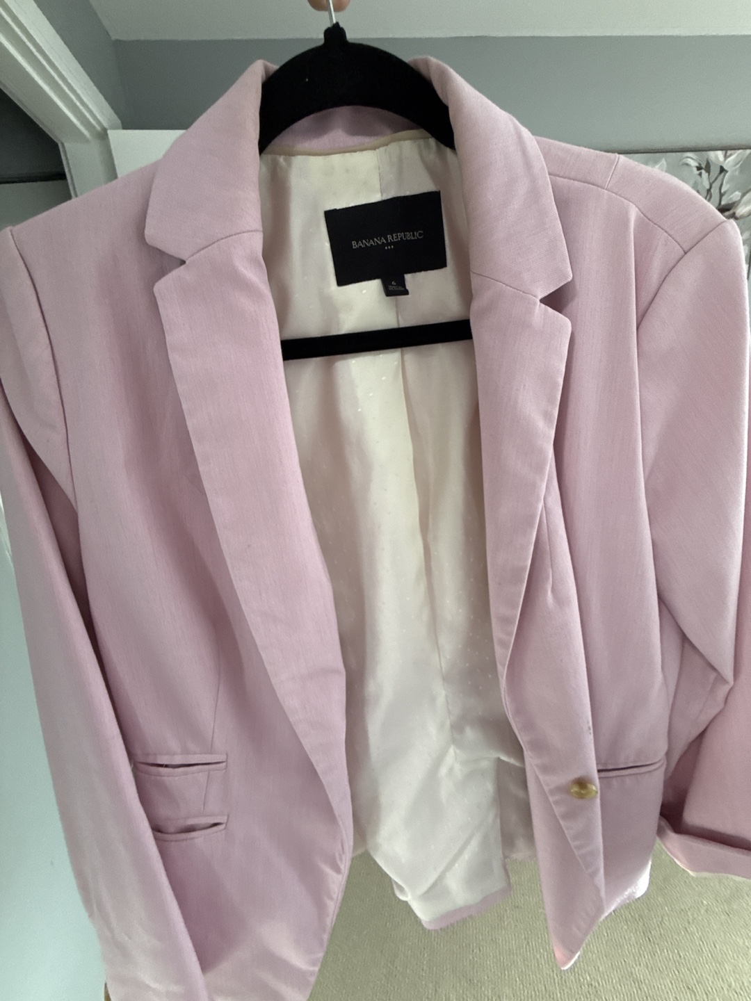 Banana Republic Blazer - Size 6 - Light Pink