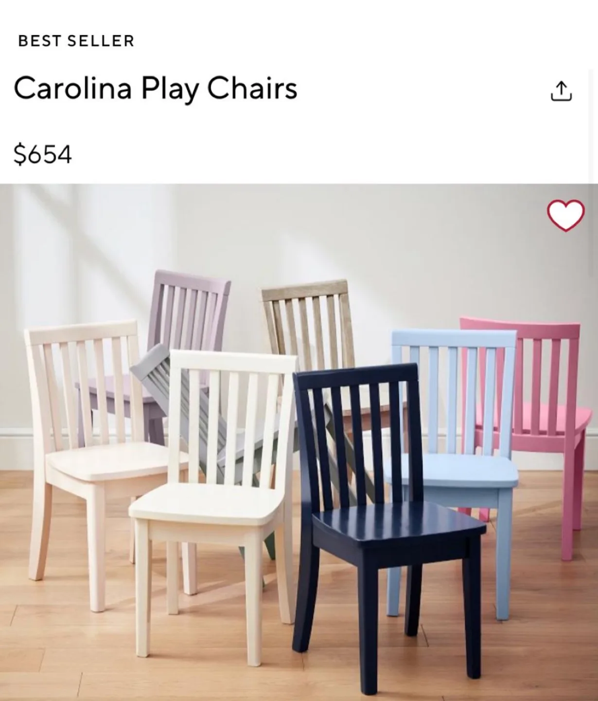 Pottery Barn Craft Table w 6 Chairs thumbnail