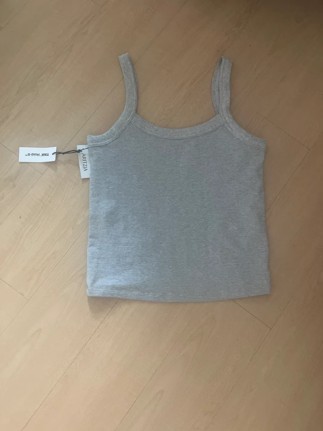 Aritzia TNA Hold-It Tank Top - Grey, New with Tags thumbnail