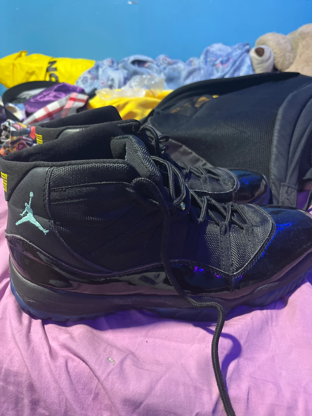 Air Jordan 11 Retro Little Flex TD Black/Aqua - photo 2
