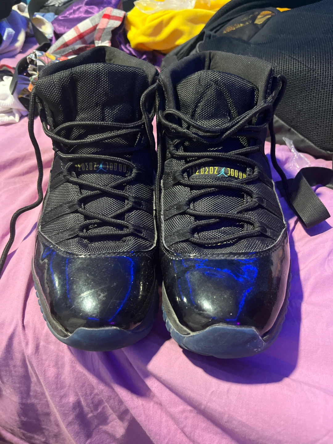 Air Jordan 11 Retro Little Flex TD Black/Aqua