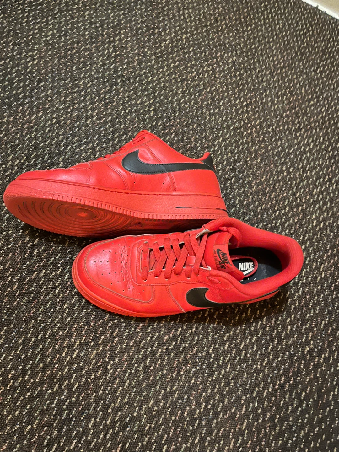 Nike Air Force 1 Red Sneakers - photo 3
